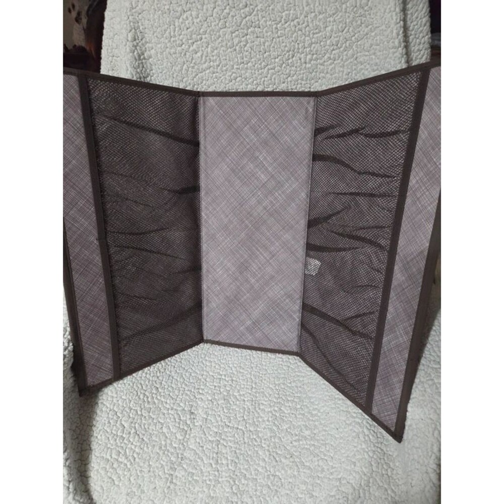 Thirty-one Large Utility Tote Stand Tall Insert Brown Crosshatch